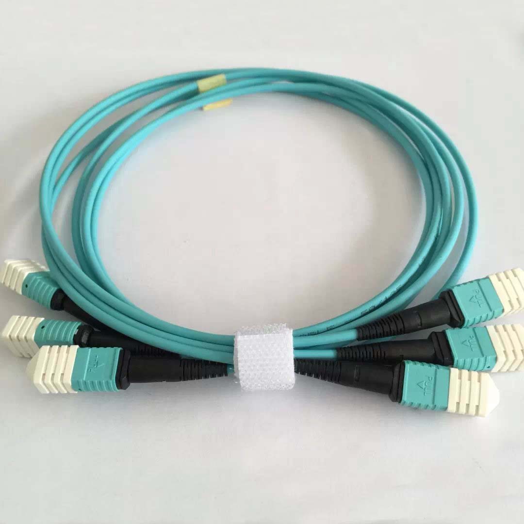 40G Base SR4 MPO MTP Optical Fiber Cable Assembly For Data Center