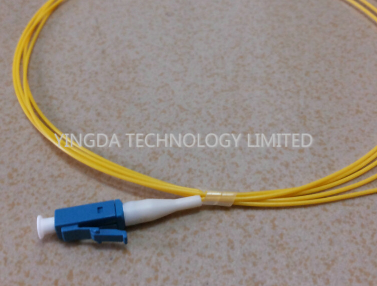 LC SM LSZH Optical Fiber Pigtail 900um White 1.5M UPC Polish , Single ...