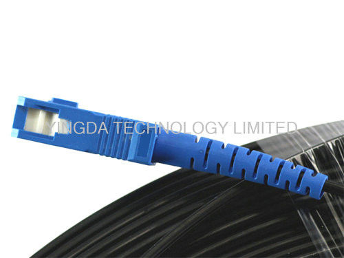SC / UPC 200 Meters Fiber Optic Patch Cord FRP Square FTTH Drop Fiber ...