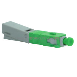 SC / APC Quick Assembly Connector Embedded Field Installable Fiber Optic Connector Green