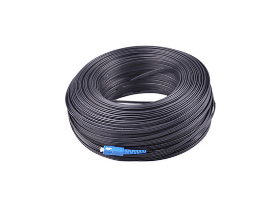 FTTH Figure 8 Flat Drop Cable Fiber Optical Patch Cord SC Connector ...