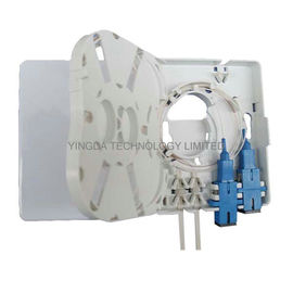 Plastic Fiber Optic Termination Box Wall Socket 2 Port SC 86 Type