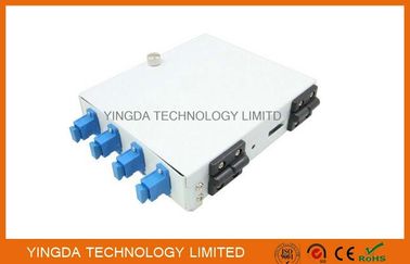 Indoor Fiber Optic Termination Box Metal SC Fiber Distribution Box 4 To 8 Cores