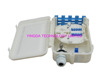 Wall Mount ABS Plastic White FTTH Fiber Optic Termination Box 8 Ports SC Splice Box