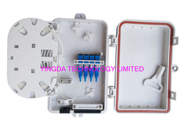 4 Port UV Weather Resistant FTTH Fiber Termination Box 4 Fibers SC Wall Mount Box