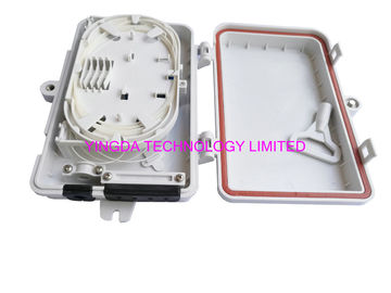 4 Port UV Weather Resistant FTTH Fiber Termination Box 4 Fibers SC Wall Mount Box