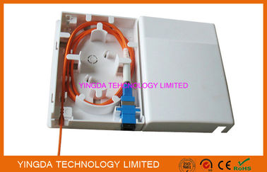 1 Port FTTH Box indoor Wall Mounting Resident Fiber Optical Distribution Box Faceplate