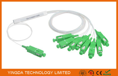 1:8 Fiber Pon Splitter Steel Tube Blockless Mini Module 900um,1x8 Optical splitter 1Meter