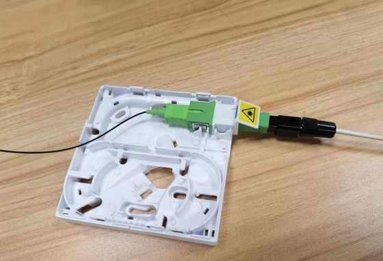 SC APC Simplex Fiber Connector Adapter No Flange Green White Metal ...