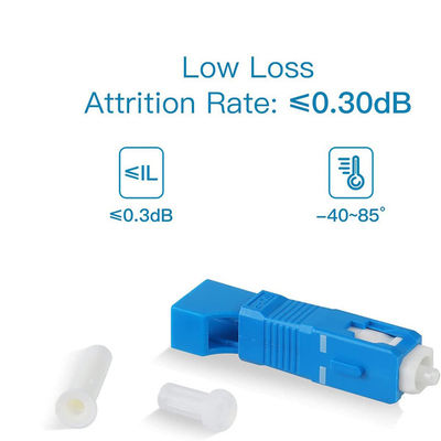 LC/UPC Female To SC/UPC Male Hybrid Fiber Optic Adapter 9/125um SM Optical Fiber Adapter