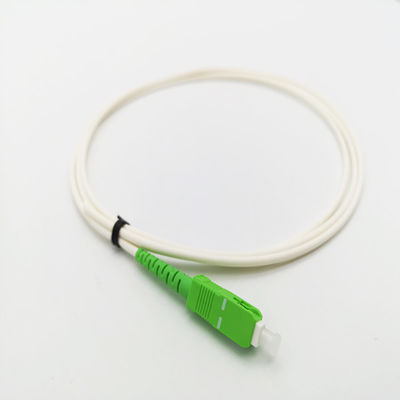 Fiber Optic Cable Pigtail SC APC Single Mode Simplex 3mm White G657A2 LSZH