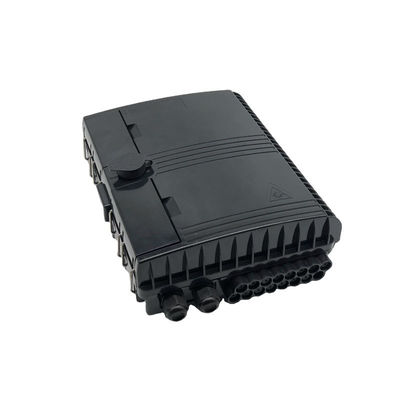 Outdoor Mid Span Optical Splitter Distribution Box Black ABS for 1x16 PLC Splitter