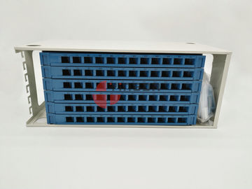 Fiber Management Unit for 19 Inch 72 Port ODF 4U Metal White 1.2mm With Trays