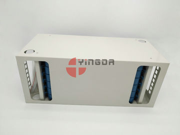 Fiber Management Unit for 19 Inch 72 Port ODF 4U Metal White 1.2mm With Trays