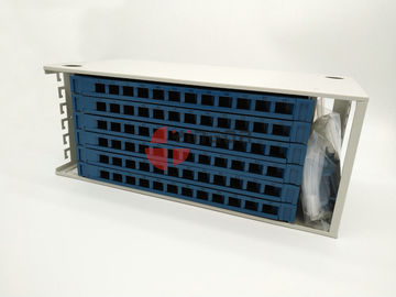 Fiber Management Unit for 19 Inch 72 Port ODF 4U Metal White 1.2mm With Trays