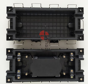 2 In 2 Out Fiber Optic Splice Closure 96 Cores Fusion Buckle Type ABS Material