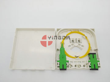  2 Port Fiber Optic Termination Box With SC/APC Pigtails & Adapters Anti Fire Anti-UV