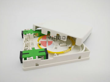  2 Port Fiber Optic Termination Box With SC/APC Pigtails & Adapters Anti Fire Anti-UV