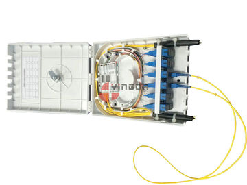 24 Cores Fiber Optic Termination Box 2 Ports At Both Side In Front