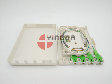 1 x 4 PLC Splitter Distribution Box Indoor Wall Mounted OTB With Dust-proof Cover