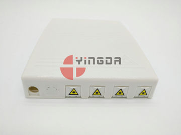 3 Ports 4 Cores FTTH Mini Termination Box ABS for 7-10mm and 2x3mm Drop Cable Entry ROHS