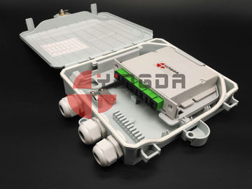 Fiber Optic LGX Module PLC Splitter Box , Pole Mount and Wall Mount 12 Fibers FAT