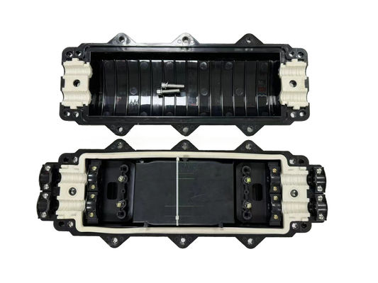 Fiber Optic Splice Closure 96Cores 2 In 2 Out IP68 Inline Fiber Optic Joint  Box Underground Duct