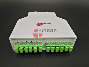 DIN Plastic Fiber Optic Terminal Box 12 Ports SC/APC Adapters and Pigtails