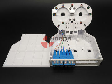 12 SC Ports Fiber Optic Termination Box , DIN Termination Box ABS