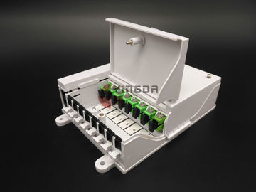 Single Mode Fiber Optic Distribution Box FTTH SC Connectors 1*8 Optical Splitter 900um