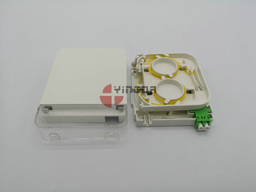 LC Fiber Optic Junction Box CPE Dustproof Face Plate Wall Outlet IP54 ABS PC