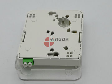 LC Fiber Optic Junction Box CPE Dustproof Face Plate Wall Outlet IP54 ABS PC