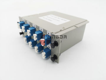 LC SC ABS Fiber Optic Passive Splitter 16 Port LGX Cassette Module 2X16 Flame Retardant
