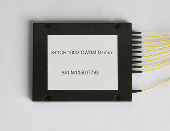 single mode SMF 28E 1610nm FC UPC 1100G 8CH MUX DEMUX DWDM