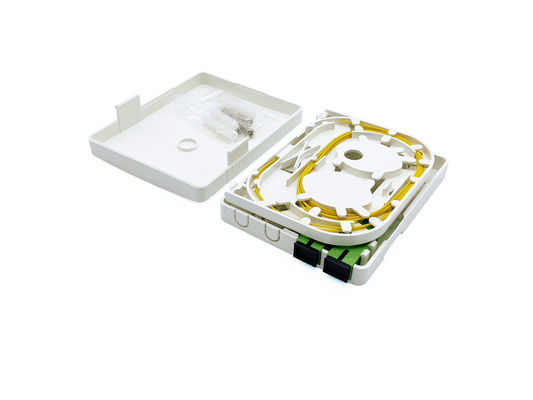 2SC Port Fiber Optic Termination Box for FTTH PON Plastic Optical Rosette Caja Terminal