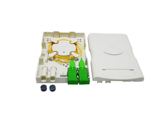 2 Core FTTH NAP FTB IP30 Fiber Optic Termination Box