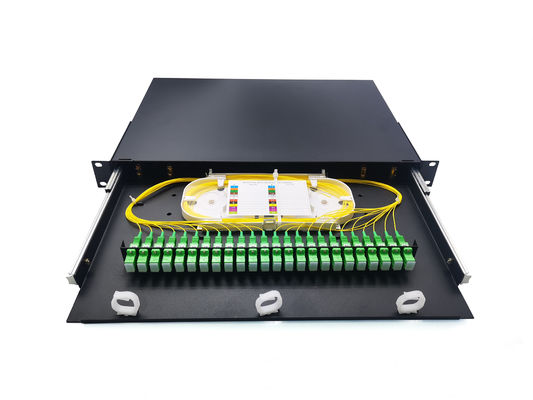 Metal 1U 24 Port SC ST ODF Rack Mount Patch Panels