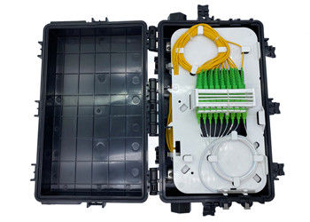 FTTH Aerial Fiber Optic Junction Splice Box 72 144 Cores With Mini Splitter 1x16 1x8 SC Couplers