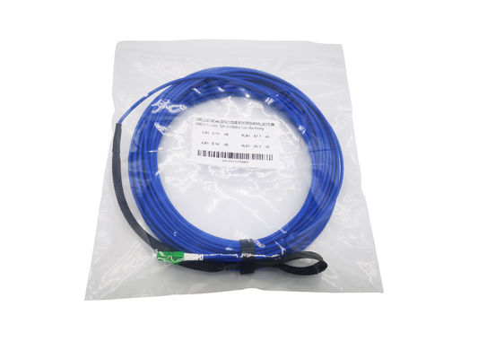 Pre Terminated FTTH Armoured Fiber Optic Patch Cord LC APC UL V0 Flame Retardant