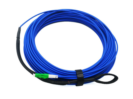 Pre Terminated FTTH Armoured Fiber Optic Patch Cord LC APC UL V0 Flame Retardant