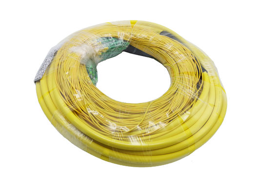 48 Cores GJFJV Fiber Optic Pre-Terminated Assembly 2.0mm Bundle Patch Cord LC APC LSZH Corning Yellow