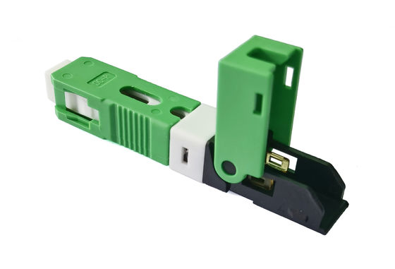 ESC250D SC APC Field Fast Assembly Mechanical Connector FTTH for Drop Cable 2*3mm Green