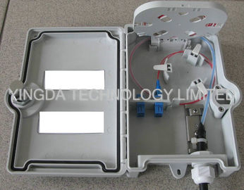 2 / 4 Core FTTX Outdoor Fiber Termination Box Wall Mount With PC / ABS Material