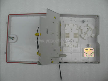 24 Core Fiber Optic Distribution Box Cabinet , 12 Port Outdoor Cable Termination Box