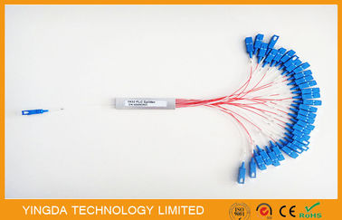 GPON Passive Steel Tube High Performance PLC Optical Fiber Splitter G652D G657A1 G657A2 Hytrel