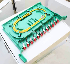 Metal Plastic 1x64 Fiber Optic PLC splitter Cassette 19 inch In Odf Rack , Splitter Splice Tray