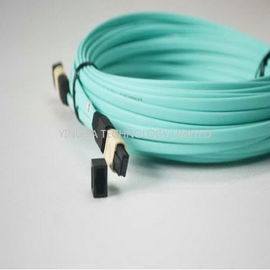 SM MM FTTX MTP MPO Cable 7.8 mm Ferrule , 24 Core Fiber Optic Patch Cable