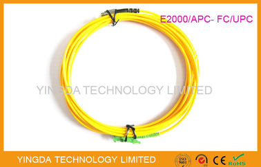 100% Factory Telecom FTTH E2000 / APC - MU FC LC Fiber Optic Patch Cord