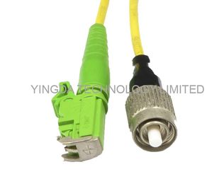 E2000 / APC - FC / UPC SM SX 3.0mm 3M Fiber Optic Patch Cord Yellow LSZH