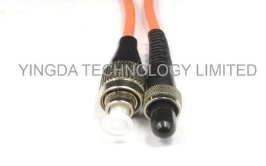 SMA905 ST / UPC Multimode Fiber Optic Patch Cord , Mm Duplex Fiber Optic Jumper